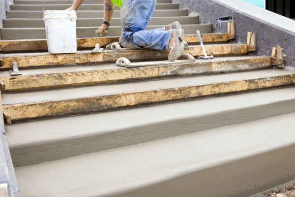 Concrete Steps Pouring in Brunswick